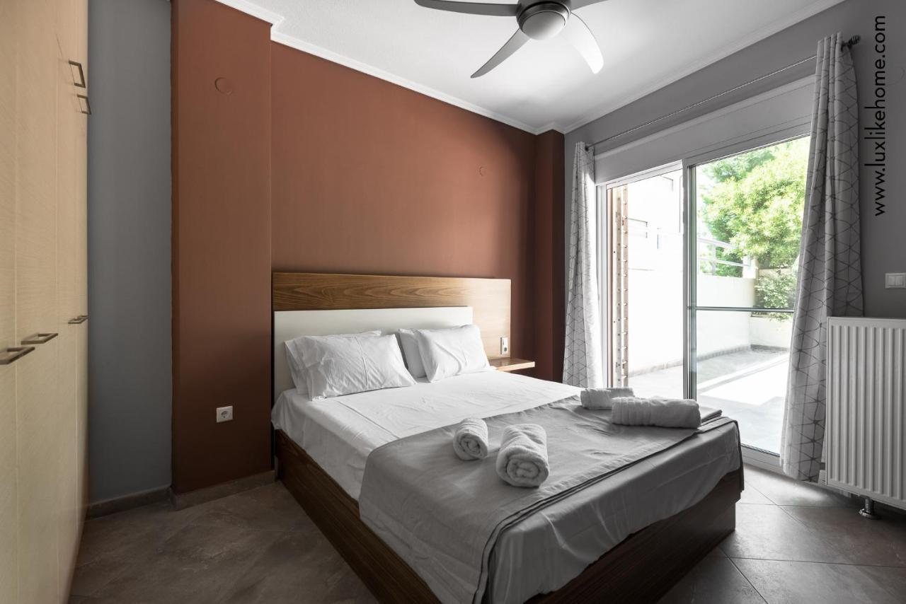 #Luxlikehome - Mediterranee Beachfront Summer House Kalyves Polygyrou 외부 사진
